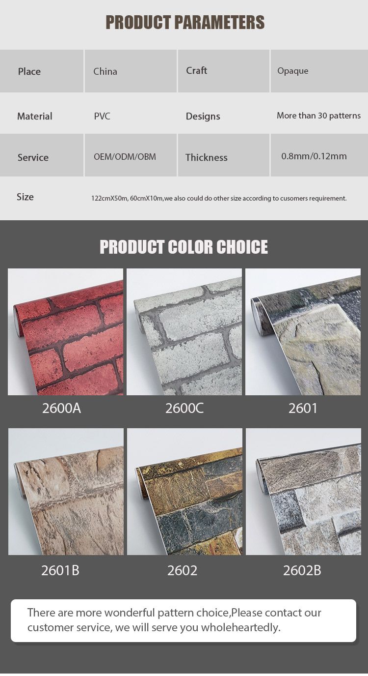 Factory Wholesale Price Wall Murals Brick Wallpaper Photo