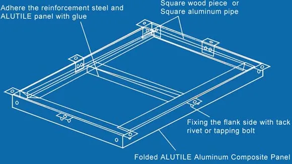 Fireproof 1220 *2440mm Aluminum Composite Panel