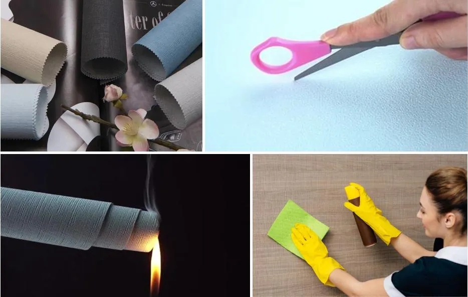 Flame Resistance Durable Wall Fabric Functional Wall Coverings