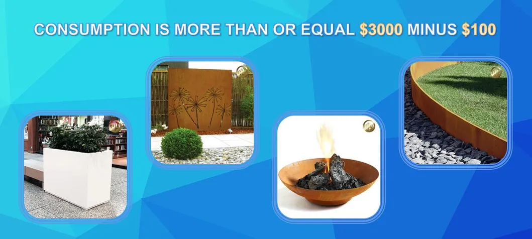 Flat Round Metal Rusty Outdoor Warming Simple Fire Pit Heater