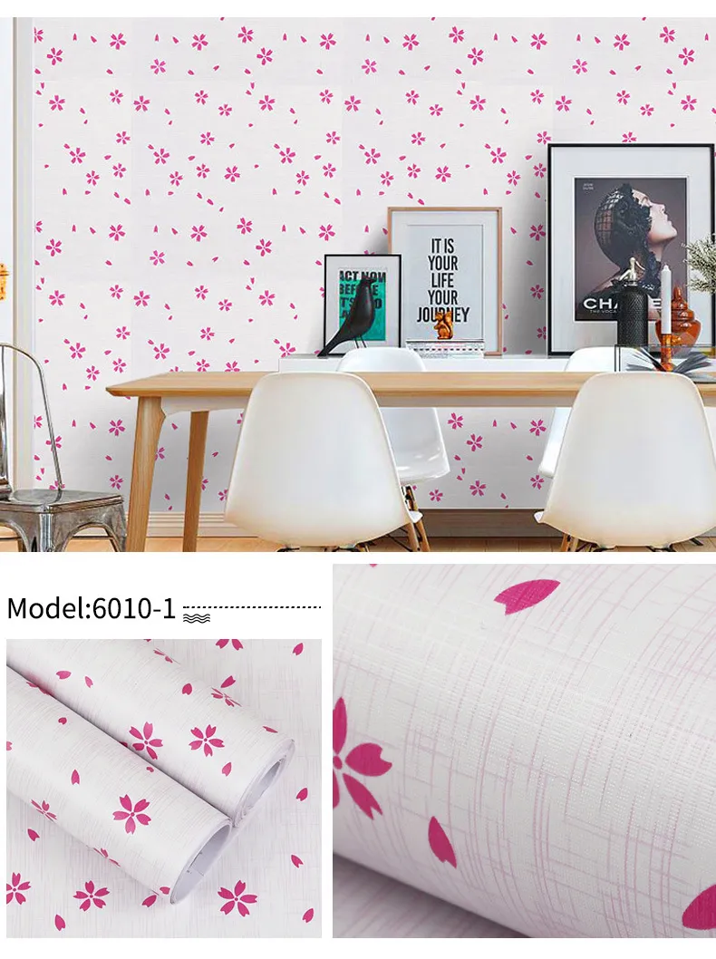 Flower Home Decoration 3D Wallpaper for Rome Wall