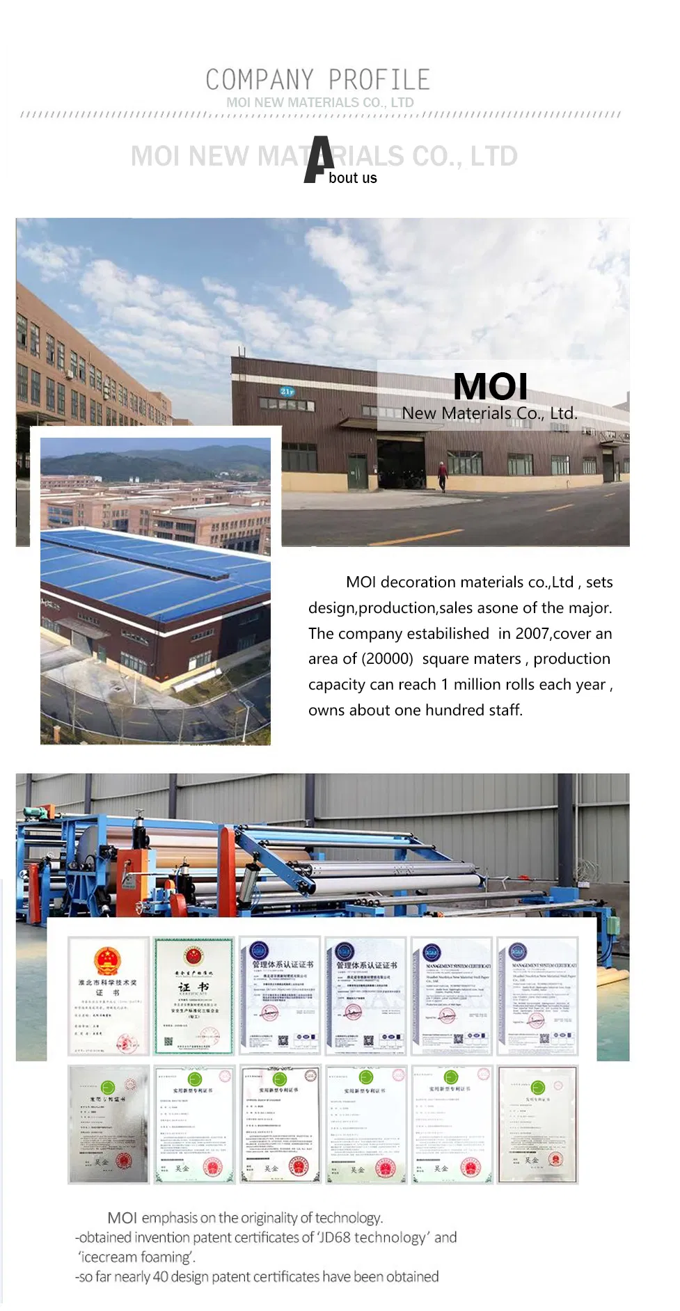 Flower Home Decoration 3D Wallpaper for Rome Wall