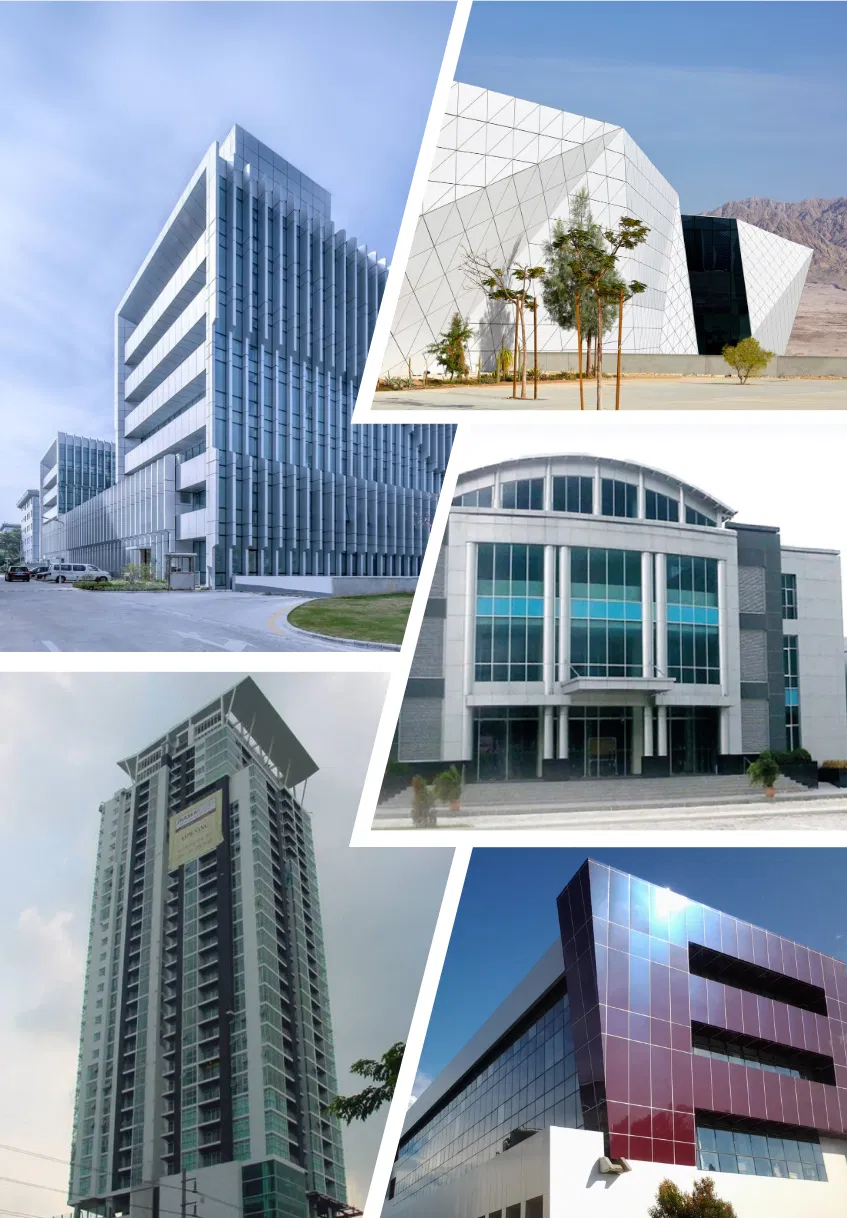 Globond 1100 Alloy Facade Materials Aluminum Composite Panel