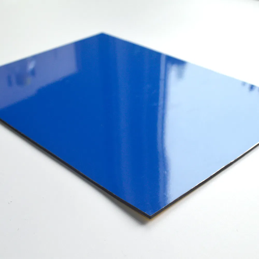 Glossy Blue Acm Panels for Decorating