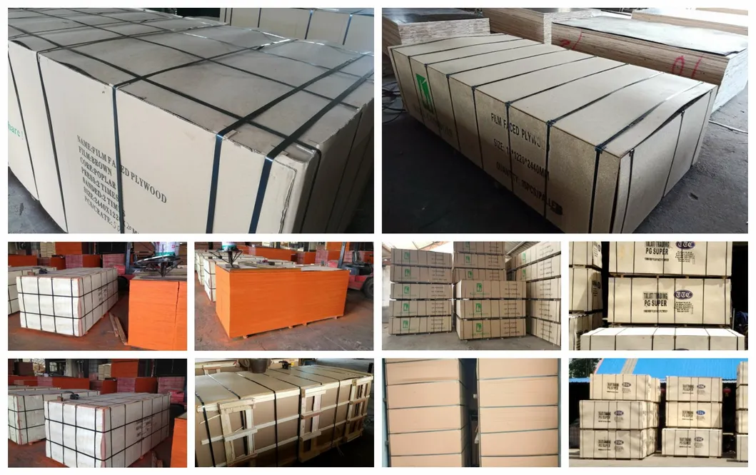 Hardwood Core Plywood WBP Glue Brown Film First Grade 1220*2440 Size