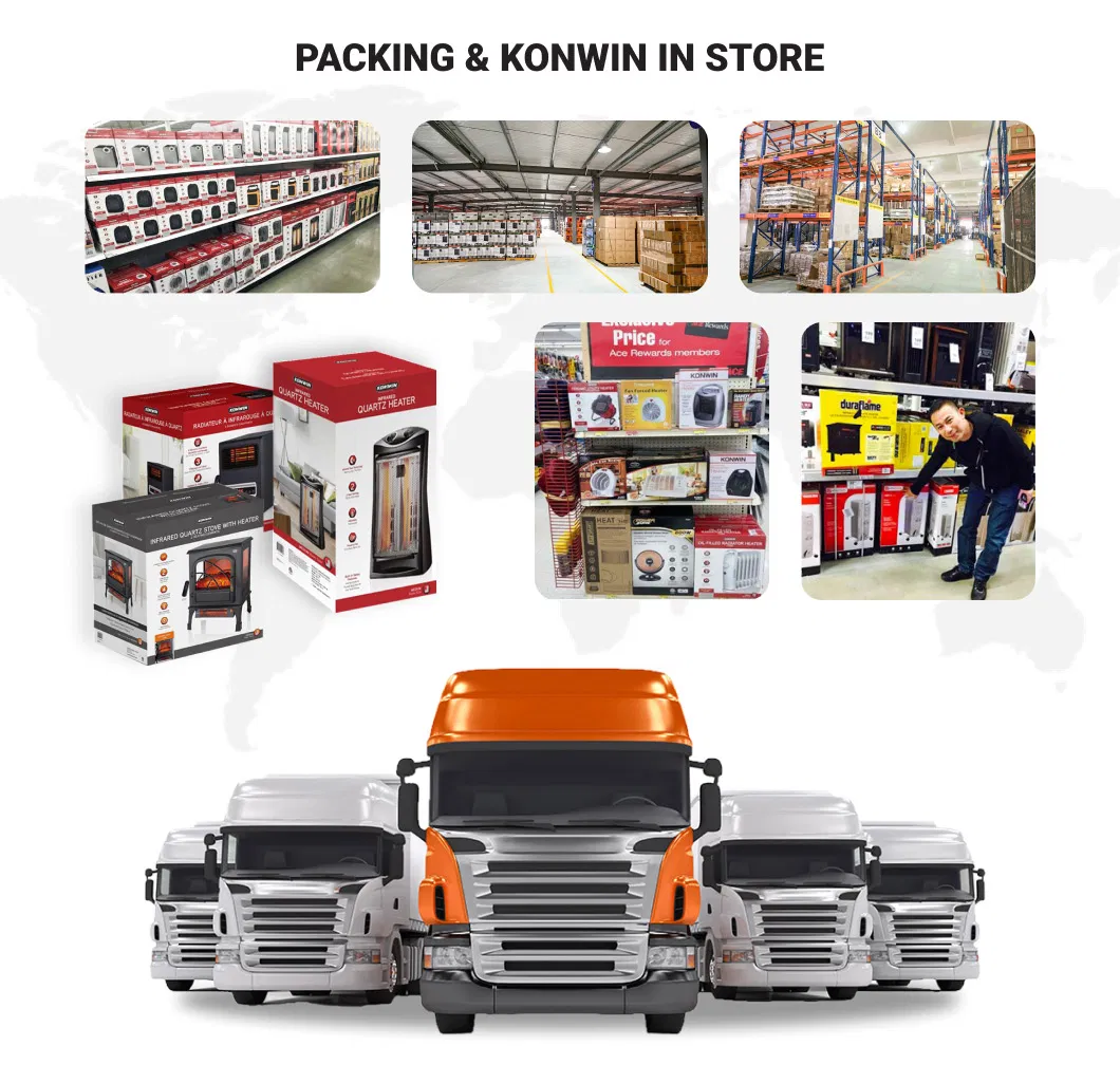 High Quality Electric Fireplace Stove with LED Light