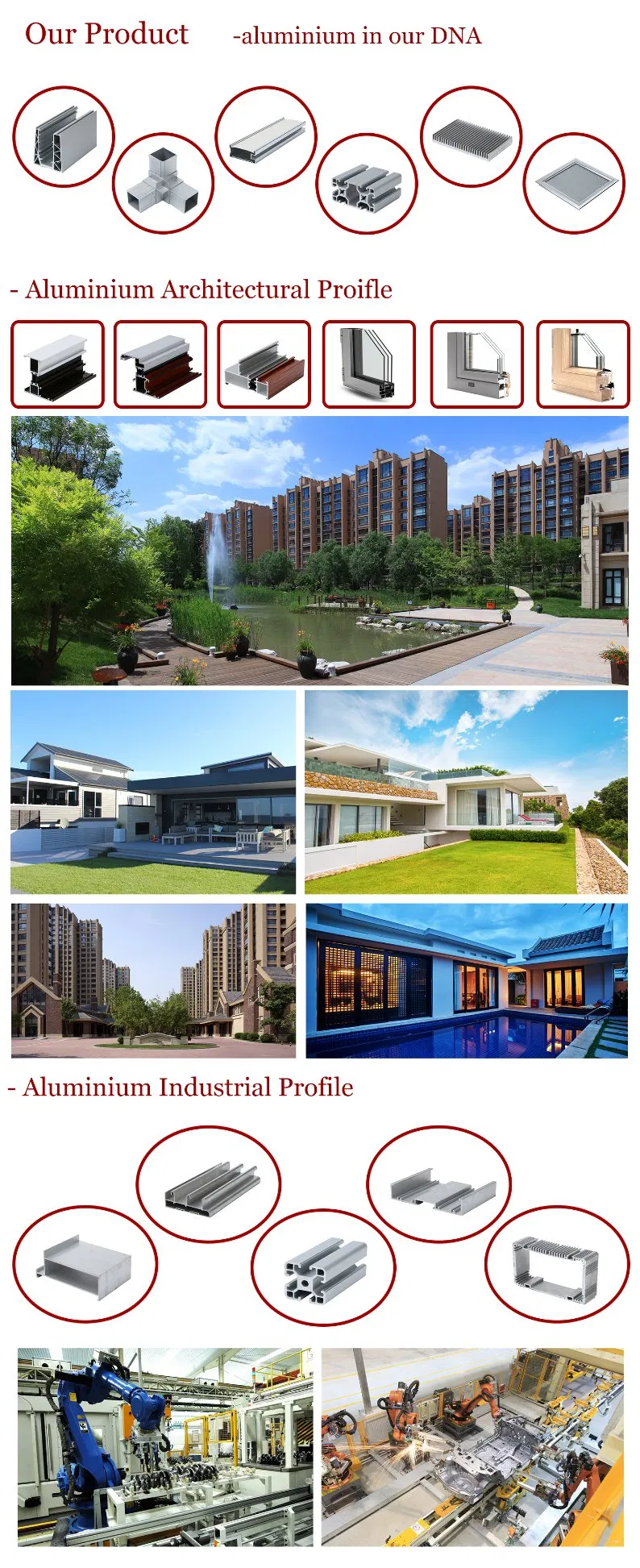 High Quality Powder Coated Anodize Mill Finish Industrial Aluminium Profiles 2020 New Design Manufacturer Aluminum Aluminium Window Sliding Casement Folding