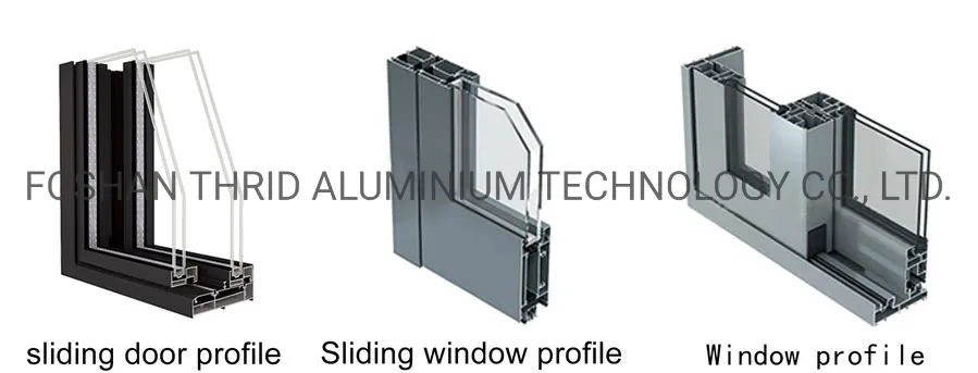 High Quality Wooden Color German Brand Hardware Aluminum Casement Window & Door Double Glazed Windows