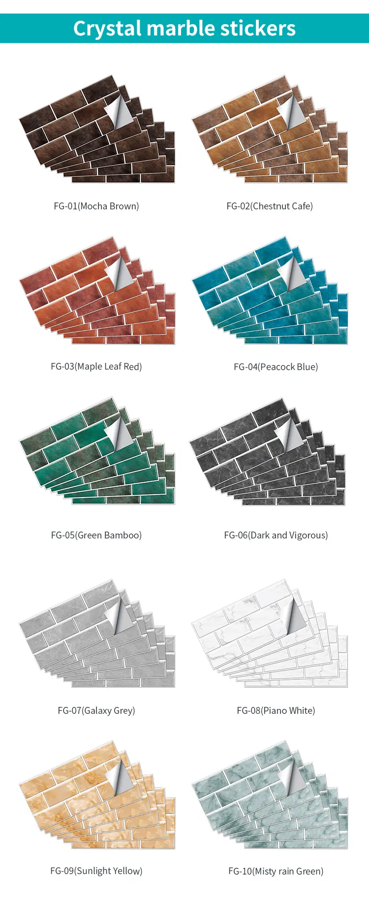 Home Improvement Bathroom Wall Decoration Stickers Self-Adhesive Softcover Rough Room Wallpaper Waterproof DIY Renovation