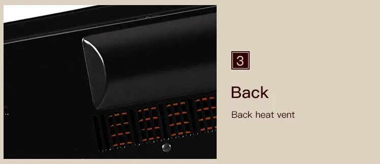 Hot Sale LED Simulation 3 Side Electric Fireplace with Heater/Without Heater