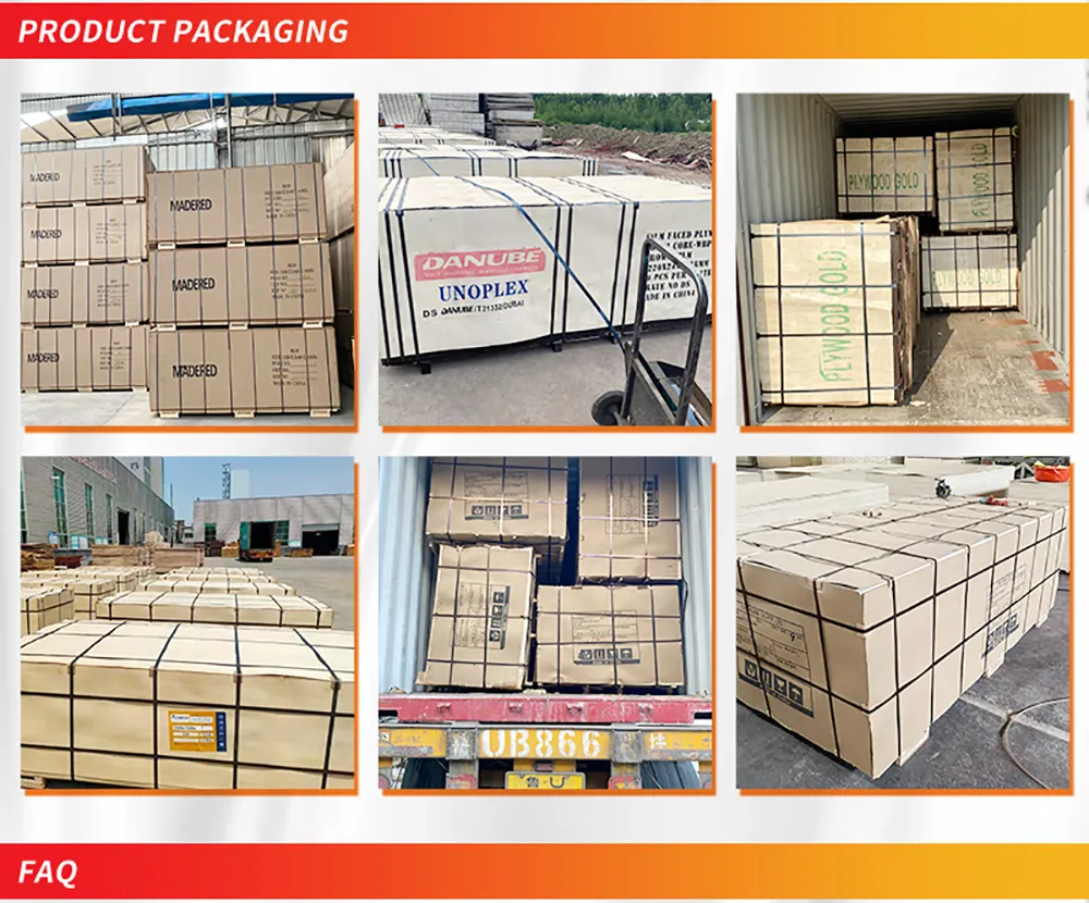 Hot Sales Building Material Shuttering Finger Jointed / Fresh Poplar Core Dynea Film 18mm Plastic Film Faced Plywood for Construction