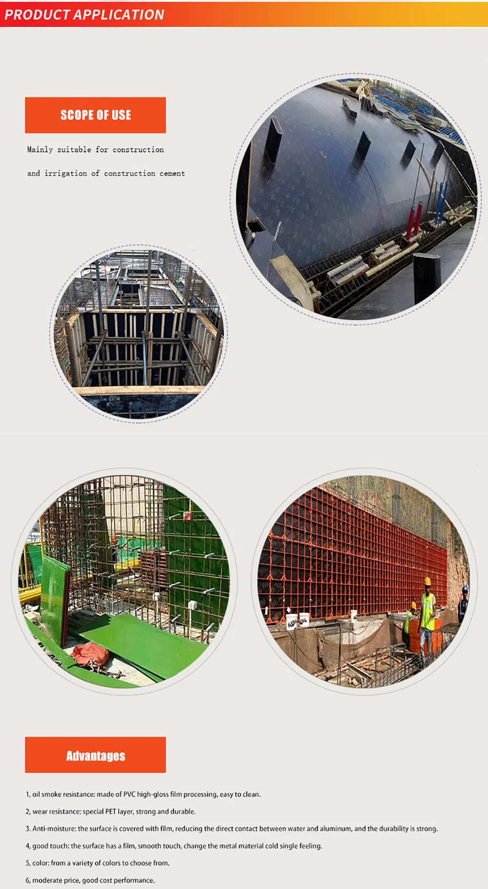 ISO China Building Material Shuttering Finger Jointed Core Dynea Film 18mm Plastic Film Faced Plywood for Construction