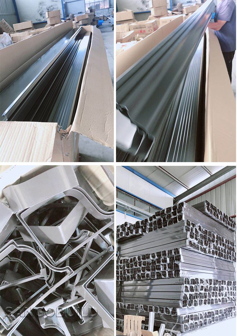 Kenya Aluminum Rain Gutter Downspout System Collect Water From Roof Tile North America 6K 7K 8K
