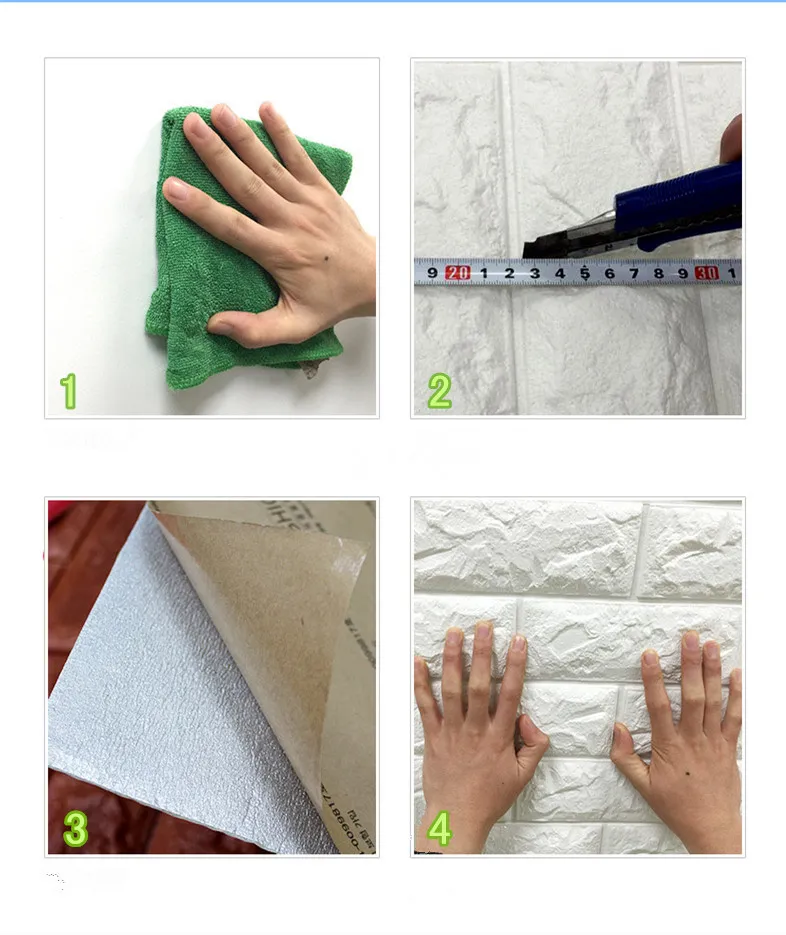 Living Room Self-Adhesive Waterproof Bedroom Wall Sticker Solid Color Wallpaper for Cement Wall Renovation