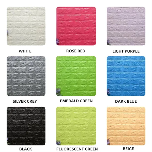 Living Room Self-Adhesive Waterproof Bedroom Wall Sticker Solid Color Wallpaper for Cement Wall Renovation