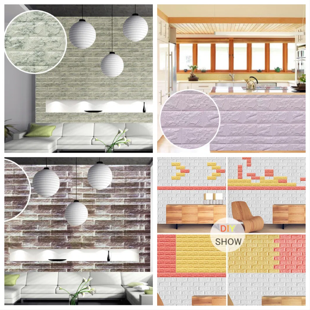 Living Room Self-Adhesive Waterproof Bedroom Wall Sticker Solid Color Wallpaper for Cement Wall Renovation