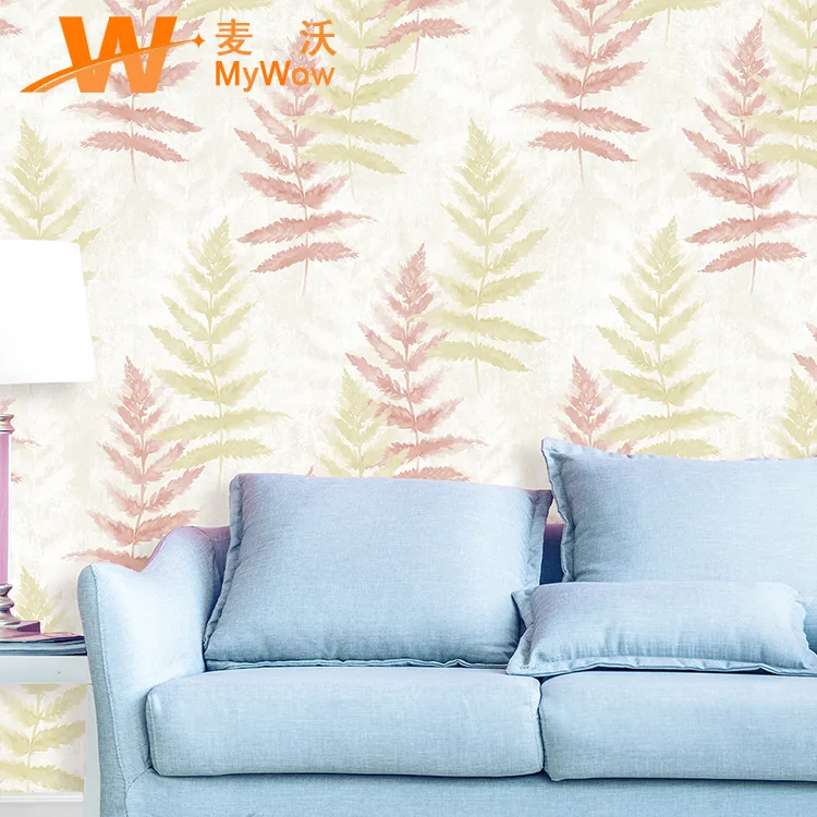 Luxury PVC Wall Papers for Living Room Floral Papel Pintado 3D