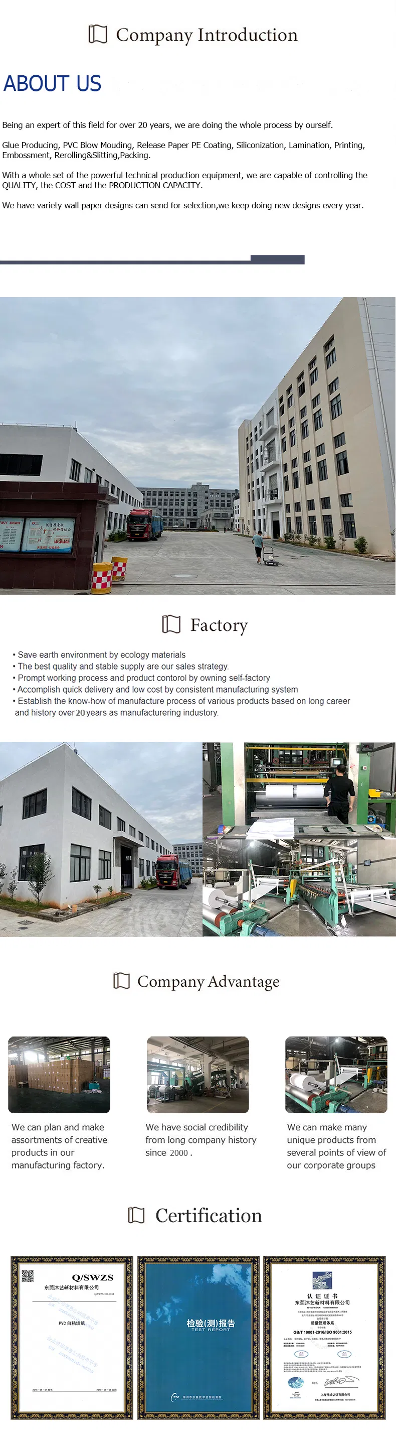 Moi PVC Wallpapers Self Adhesive Wallpaper Sticker for Interior Design