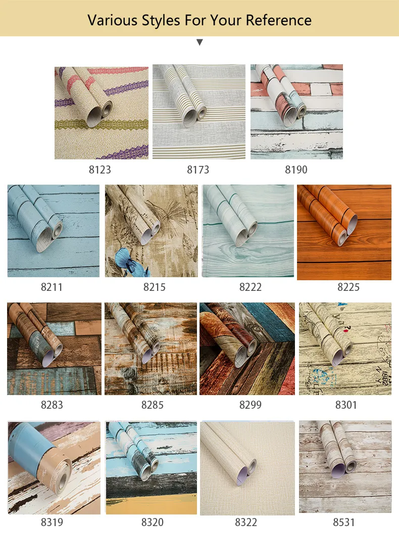 Moi PVC Wallpapers Self Adhesive Wallpaper Sticker for Interior Design