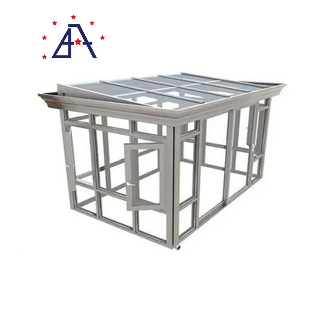 New Design Good Quality Aluminum Profile Sunrooms Glass Houses