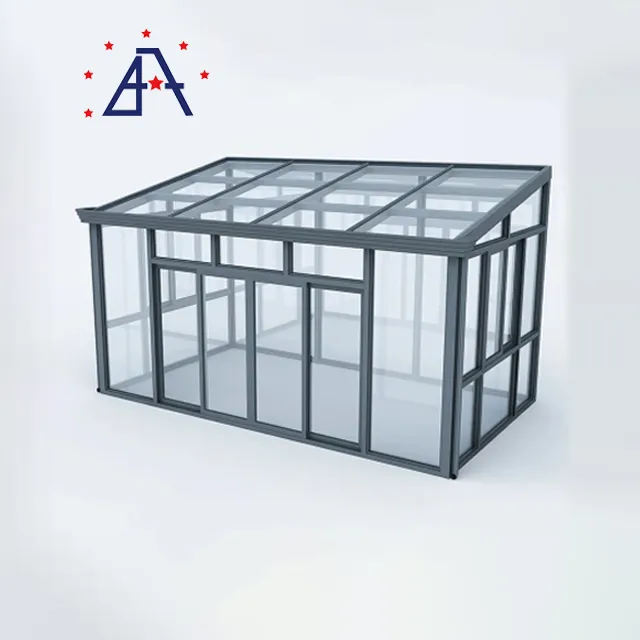 New Design Good Quality Aluminum Profile Sunrooms Glass Houses
