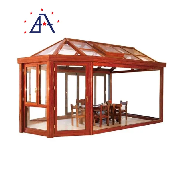 New Design Good Quality Aluminum Profile Sunrooms Glass Houses