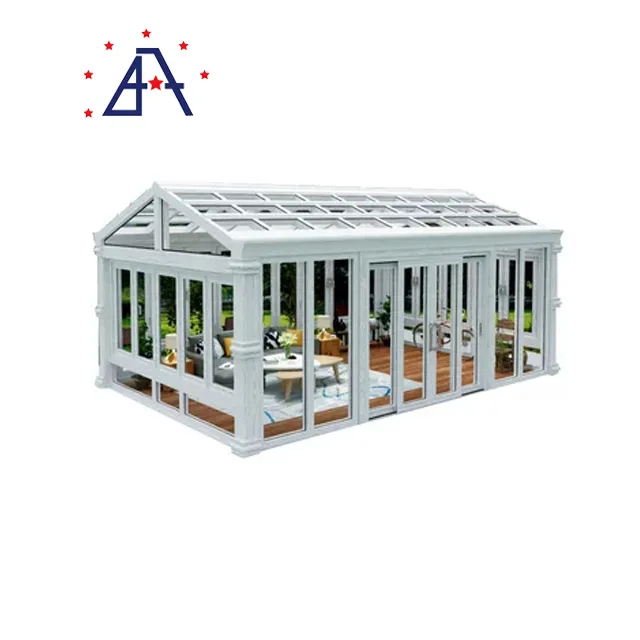 New Design Good Quality Aluminum Profile Sunrooms Glass Houses
