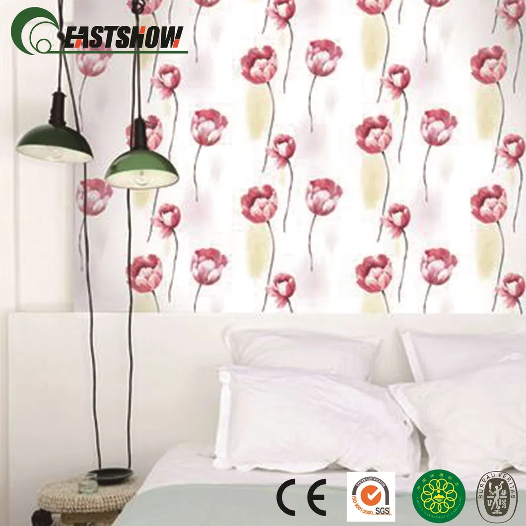 New Plain Color PVC Wall Paper for Rome Wall Decoration
