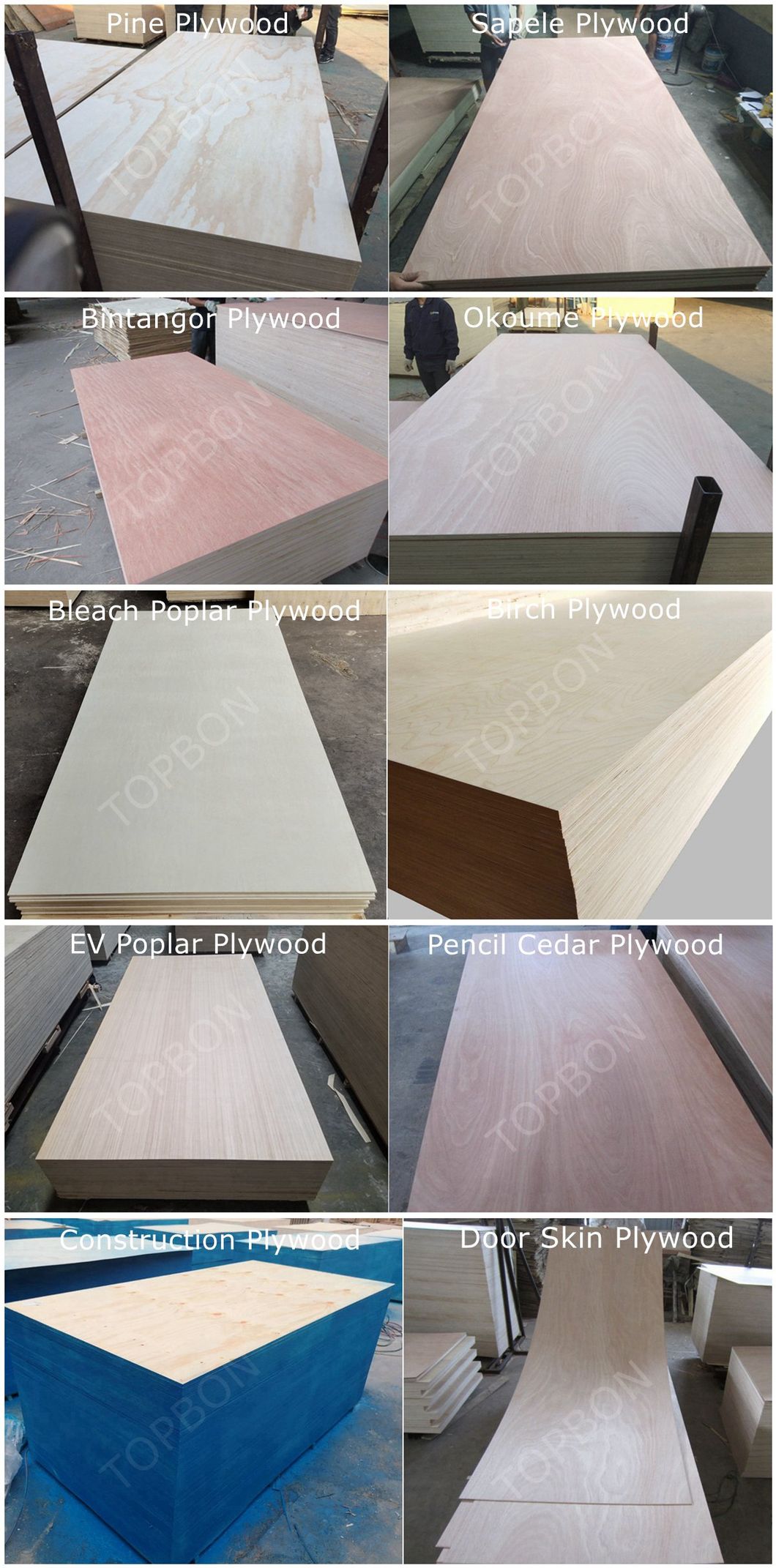 Okoume Plywood for Furniture with BB/CC Grade Commercial Plywood