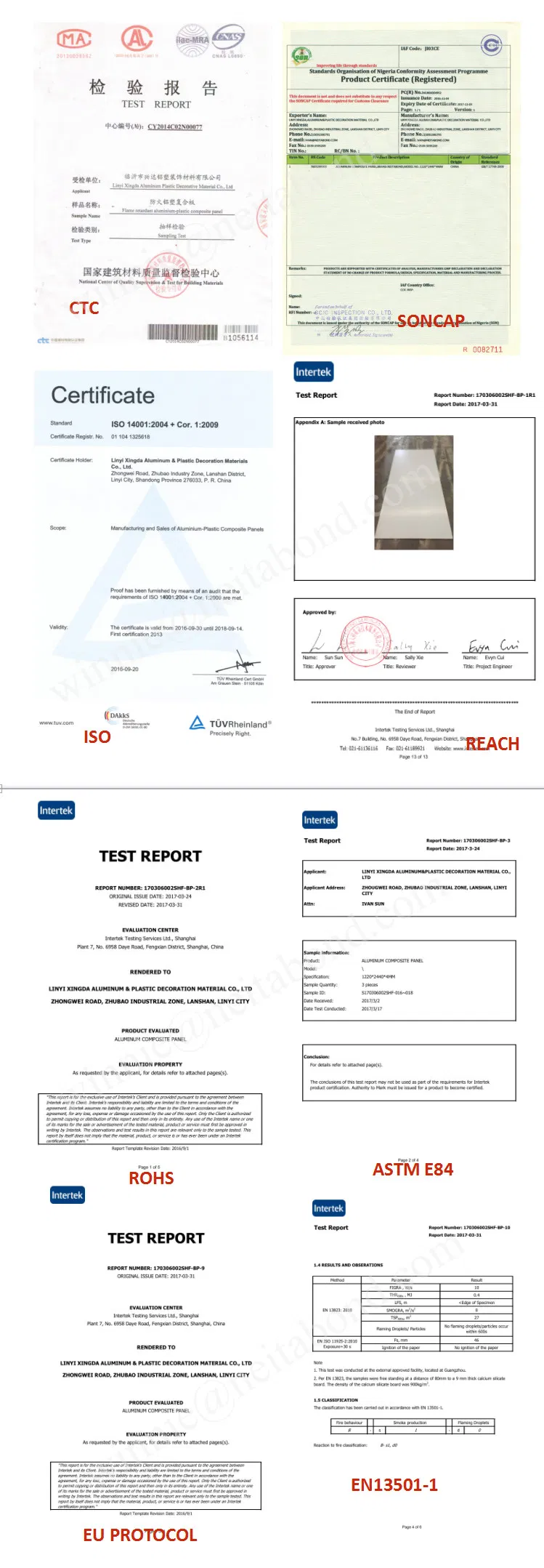 PE Coating Aluminum Composite Panel Use for Indoor Decoration