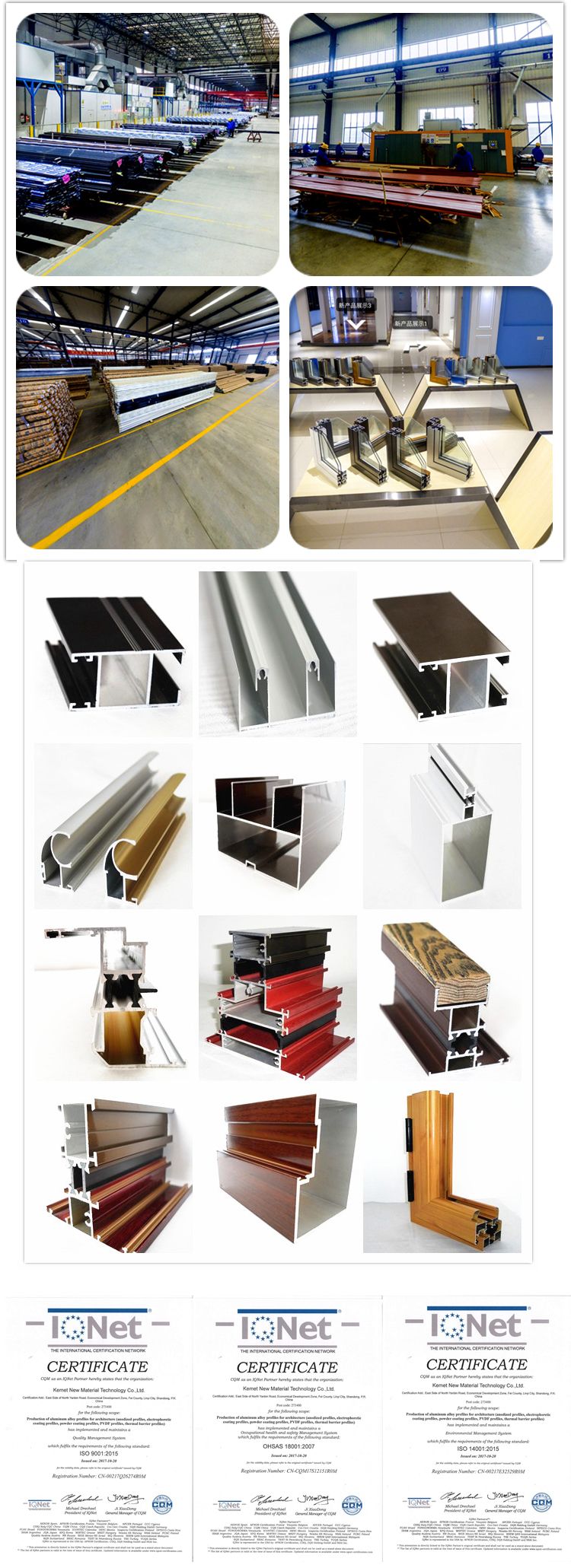 Powder Coating Aluminium Window and Door Extrusion Profiles Aluminum Corner Profile