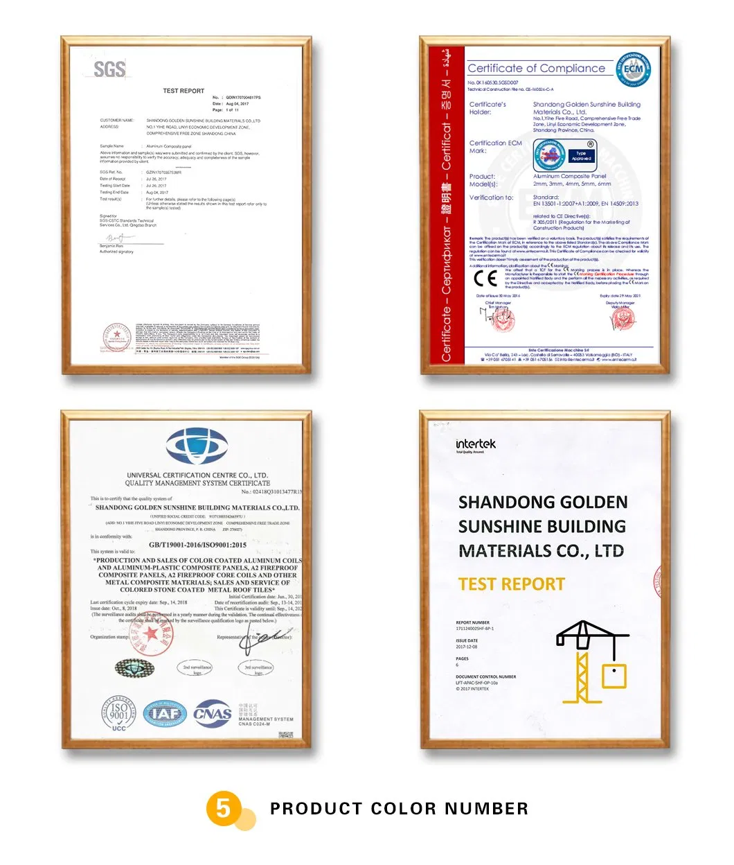 PVDF Aluminum Composite Panel ACP Sheet for Outdoor Wall Cladding (1220*2440*4mm)