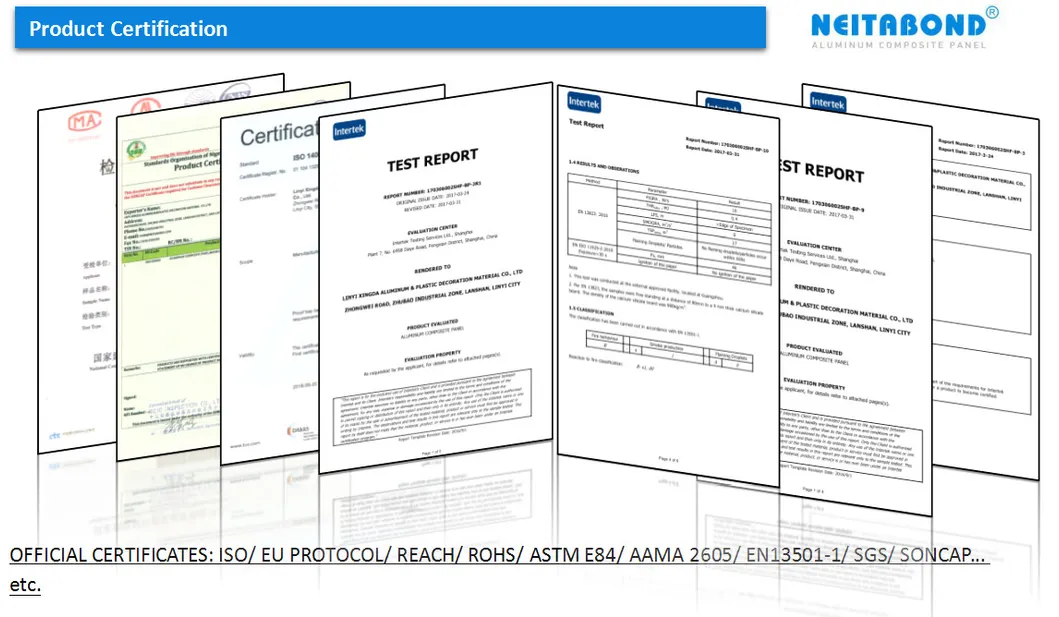PVDF Coating Aluminum Composite Panel Dibond