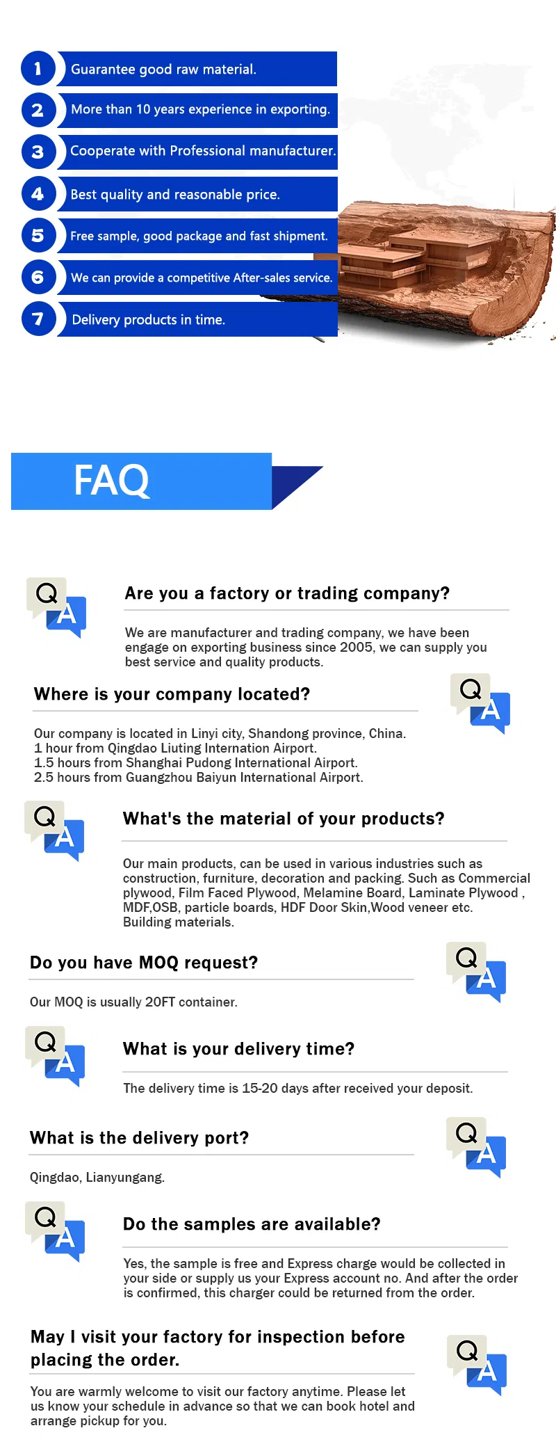 Red Oak, Ash, Teak, Cheery, Fancy Veneer Plywood for Furniture