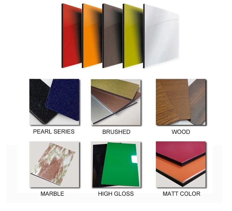 Shop Front Decoration ACP Bedroom Interior Decoration Panel for Wall ACP China 3mm