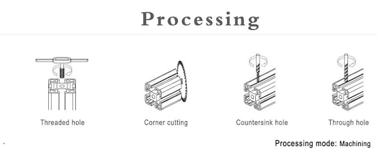 Silver Anodized Alloy V-Slotted Extrusion Round Extruded Fit for Wine Storage Rack Custom V-Slot Aluminum Profile