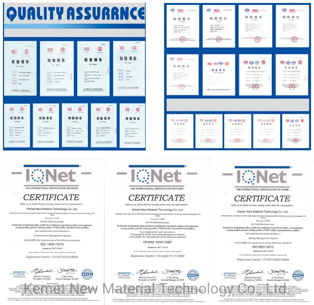 U Shape Aluminium Profile Component for Solar Modular Panel