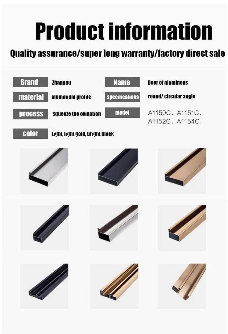 Made in China Construction Industry Door Aluminum Profiles A1150c