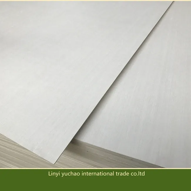 White Engineered Poplar Veneer Face Plywood for Furniture