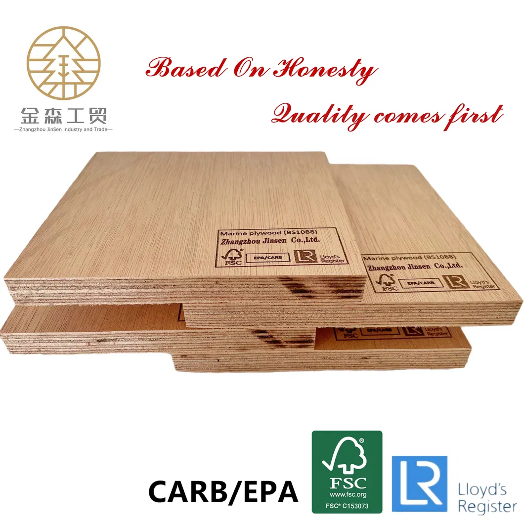White Poplar Engineered Veneer/Okoume/Bingtangor/Red Pencil Cedar Commercial Plywood for Furniture