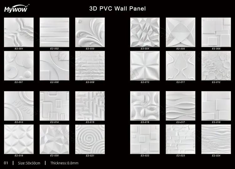 Wholesale 3D Paintable Waterproorf PVC Wall Panel for Sale
