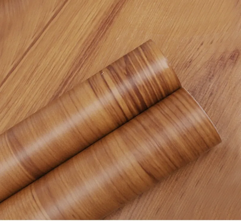 Wholesale Home Decoration Wood Grain PVC Living Room Background Wallpaper