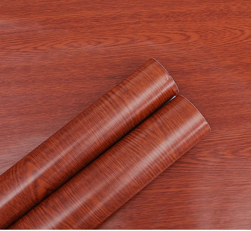 Wholesale Home Decoration Wood Grain PVC Living Room Background Wallpaper