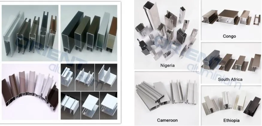 Wood Grain Finished Extrusion Aluminum Profile for Aluminum Windows